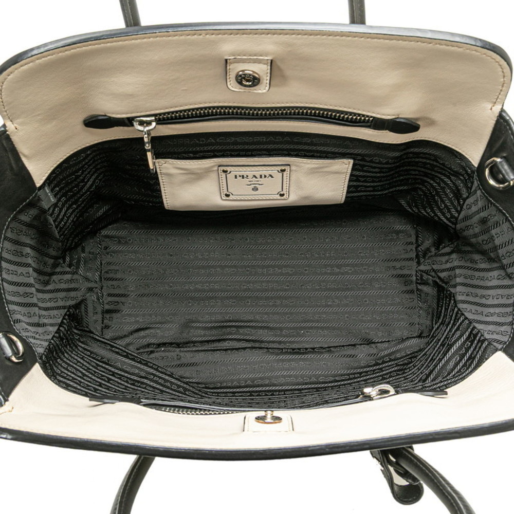 PRADA Black Leather Tote Bag - Picture 8 of 14